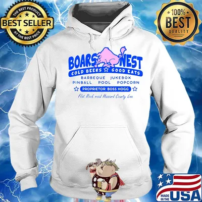Boars nest cold beers good eats barbeque jukebox oinball pool popcorn proprietor boss hogg flat rock road haggard country line s Hoodie