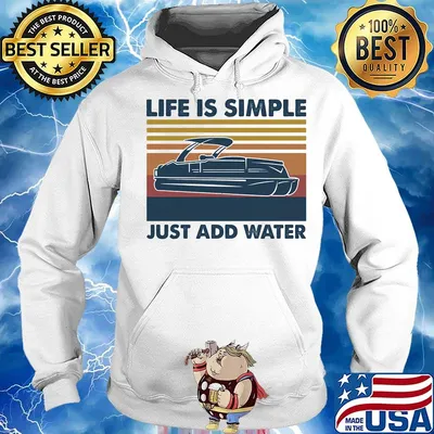 Boating Life is simple just add water Vintage retro s Hoodie