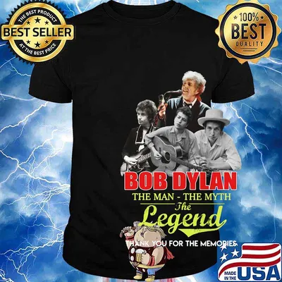 Bob dylan the man the legend thank you for the memories shirt