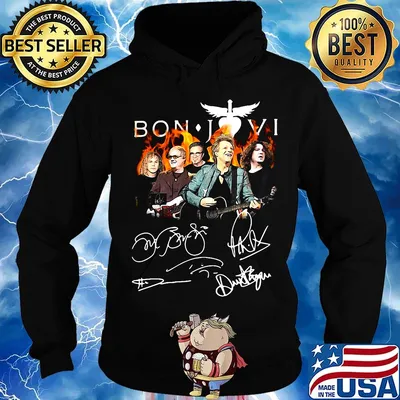 Bon jovi band members signatures s Hoodie