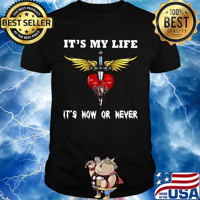 Bon jovi it's my life it's now or never shirt