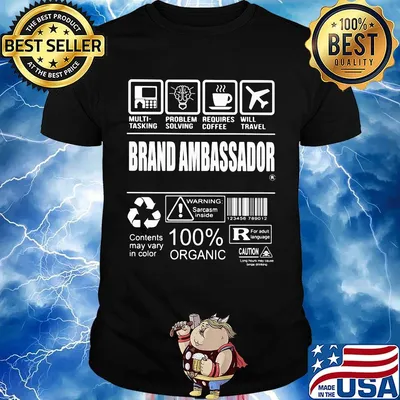 Brand ambassador multi tasking problem solving requires coffee will travel shirt