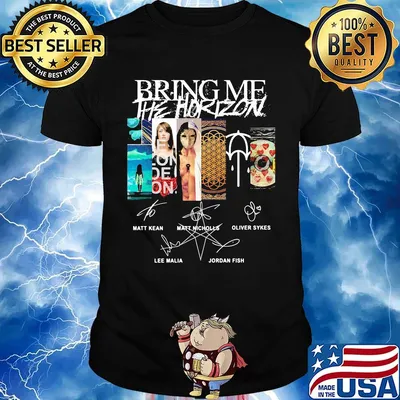 Bring me he horizon band signatures shirt