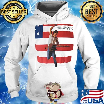 Bruce springsteen born in the u.s.a. flag s Hoodie
