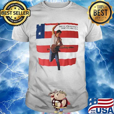 Bruce springsteen born in the u.s.a. flag shirt