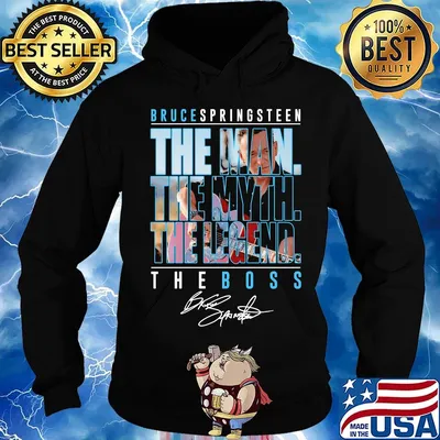 Bruce springsteen the man the myth the legend the boss signature s Hoodie