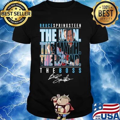 Bruce springsteen the man the myth the legend the boss signature shirt