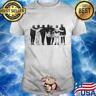 BTS band hug together shirt