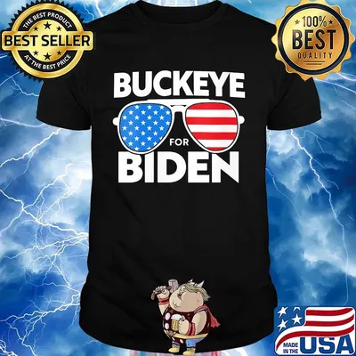 Buckeye for biden american flag independence day shirt