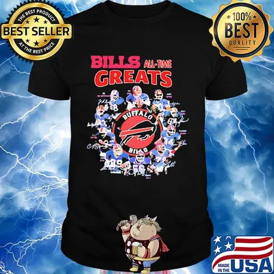 Buffalo bills football all time greats signatures shirt
