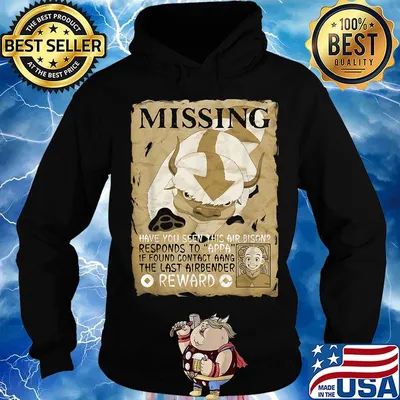Buffalo missing have you seen this air bison responds to appa if found contact aang the last airbender reward s Hoodie