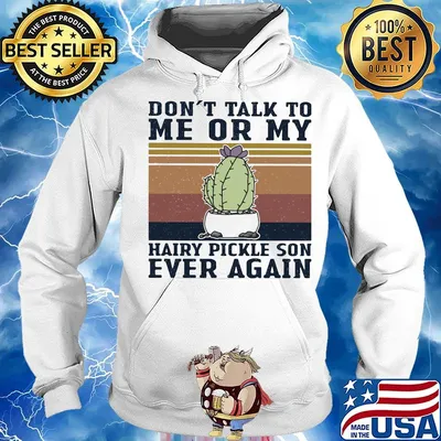 Cactus don't talk to me or my son ever again vintage retro s Hoodie