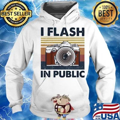 Camera I flash in public vintage retro s Hoodie