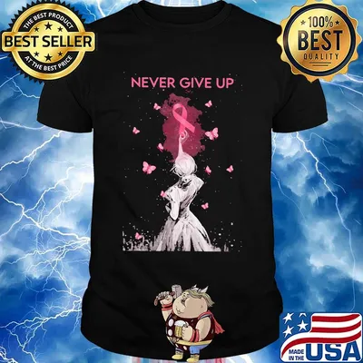Cancer butterflys never give up shirt
