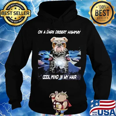 Cane Corso on a dark desert highway cool wind in my hair s Hoodie