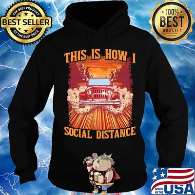 Car This is how I social distance s Hoodie