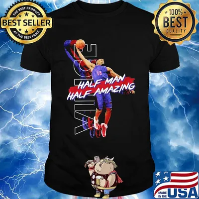 Carter half man half amazing toronto basketball legend vince #15shirt