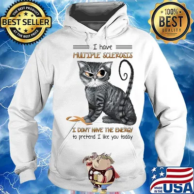 Cat i have multiple sclerosis i don't have the energy to pretend i like you today s Hoodie