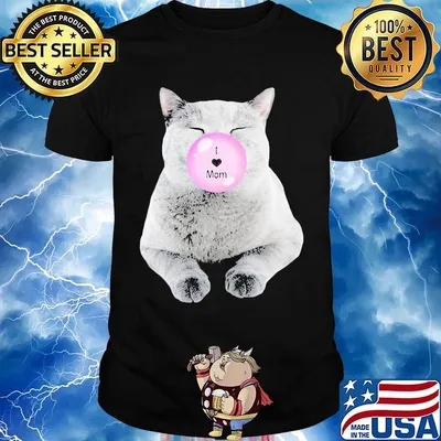 Cat I love mom shirt