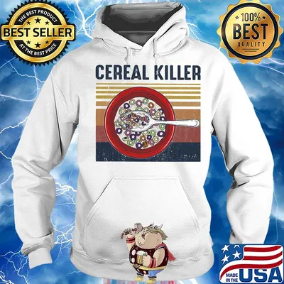 Cereal Killer Vintage retro s Hoodie