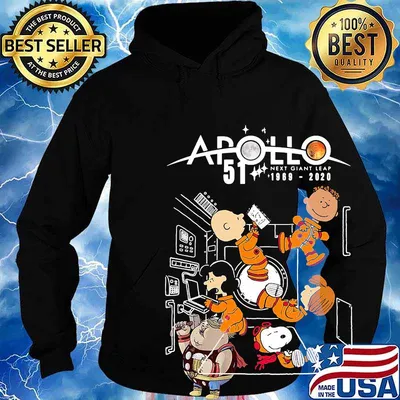 Charlie brown and snoopy apollo 51 next giant leap 1969 2020 s Hoodie