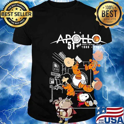 Charlie brown and snoopy apollo 51 next giant leap 1969 2020 shirt