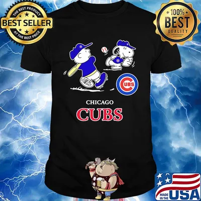 Charlie brown and snoopy baseball chicago cubs shirt