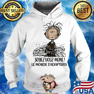 Charlie brown soyez vous meme le monde adapter s Hoodie