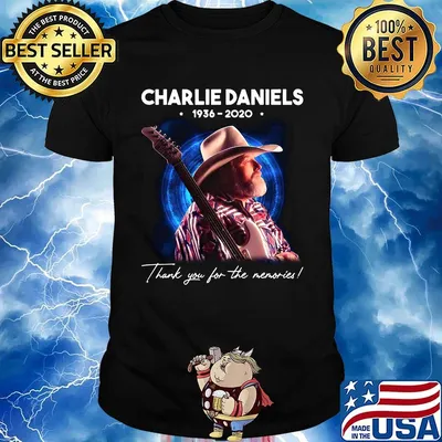 Charlie daniels 1936 2020 thank you for the memories guitar stars shirt