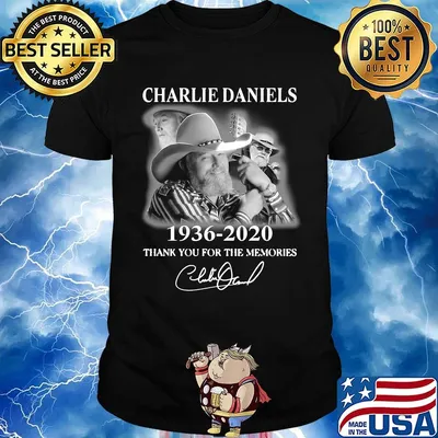 Charlie daniels 1936 2020 thank you for the memories signature shirt