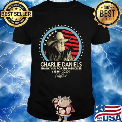Charlie daniels thank you for the memories 1936 2020 signature shirt
