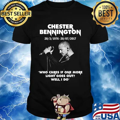 Chester bennington who cares if one more light goes out shirt