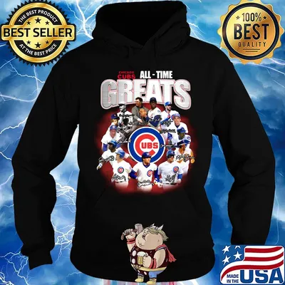 Chicago cubs baseball all-time greats signatures s Hoodie
