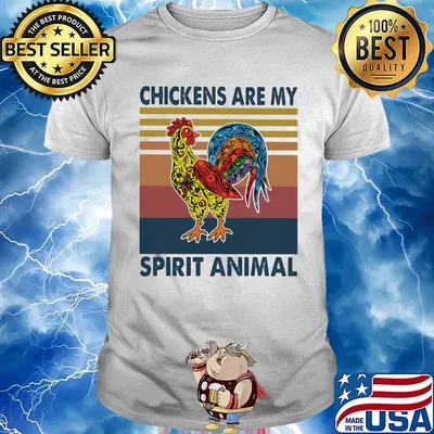 Chickens are my spirit animal vintage retro shirt