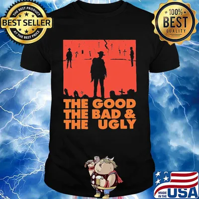 Clint eastwoods top gun the good the bad and the ugly shirt