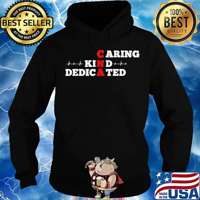 CNA caring kind dedicated red white s Hoodie