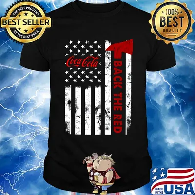 Coca cola back the red american flag independence day shirt