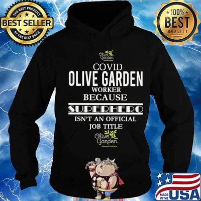 Covid olive garden worker because superhero isnt an official job title s Hoodie