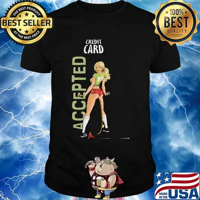 Credit card accepted number 57 shirt