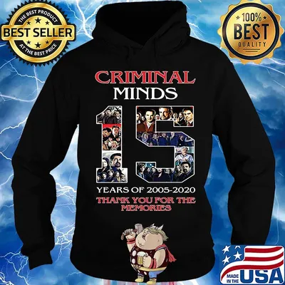 Criminal minds 15 years of 2005 2020 thank you for the memories s Hoodie
