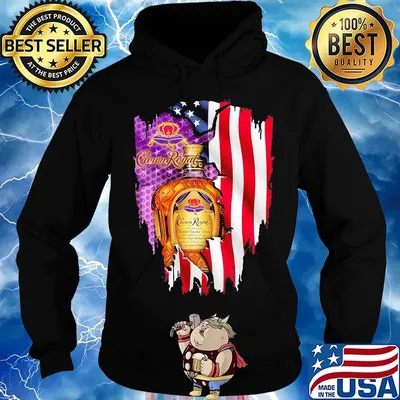 Crown royal american flag independence day s Hoodie