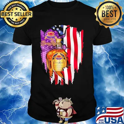 Crown royal american flag independence day shirt