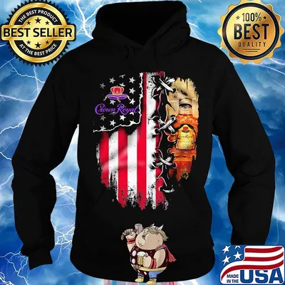 Crown royal logo american flag independence day s Hoodie