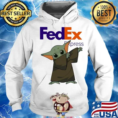 Dabbing baby yoda mask fedex express logo coronavirus s Hoodie