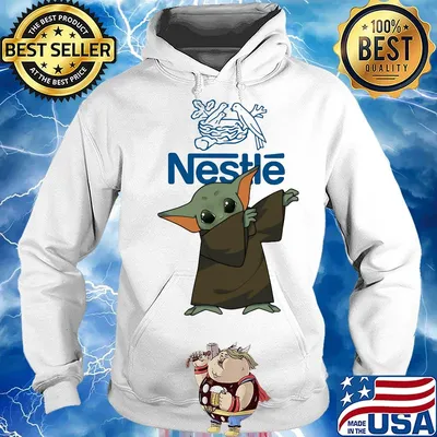Dabbing baby yoda mask nestle logo coronavirus s Hoodie