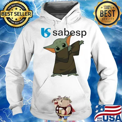 Dabbing baby yoda mask sabesp logo coronavirus s Hoodie
