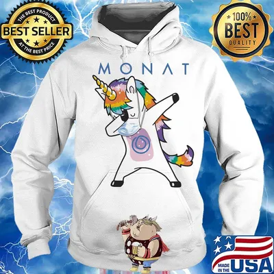 Dabbing unicorn mask monat logo coronavirus s Hoodie