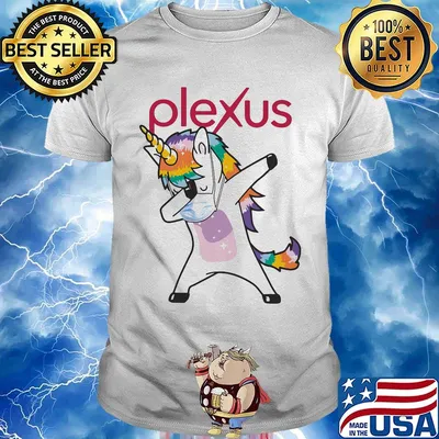 Dabbing unicorn mask plexus logo coronavirus shirt
