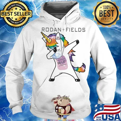 Dabbing unicorn mask rodan fields logo coronavirus s Hoodie