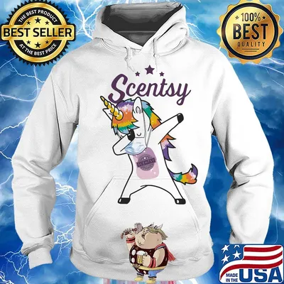 Dabbing unicorn mask scentsy logo coronavirus s Hoodie